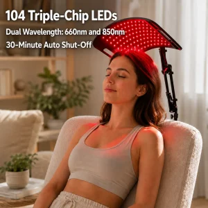 Red Light Lamp For Face and Body with Timer - Thumbnail Image 2