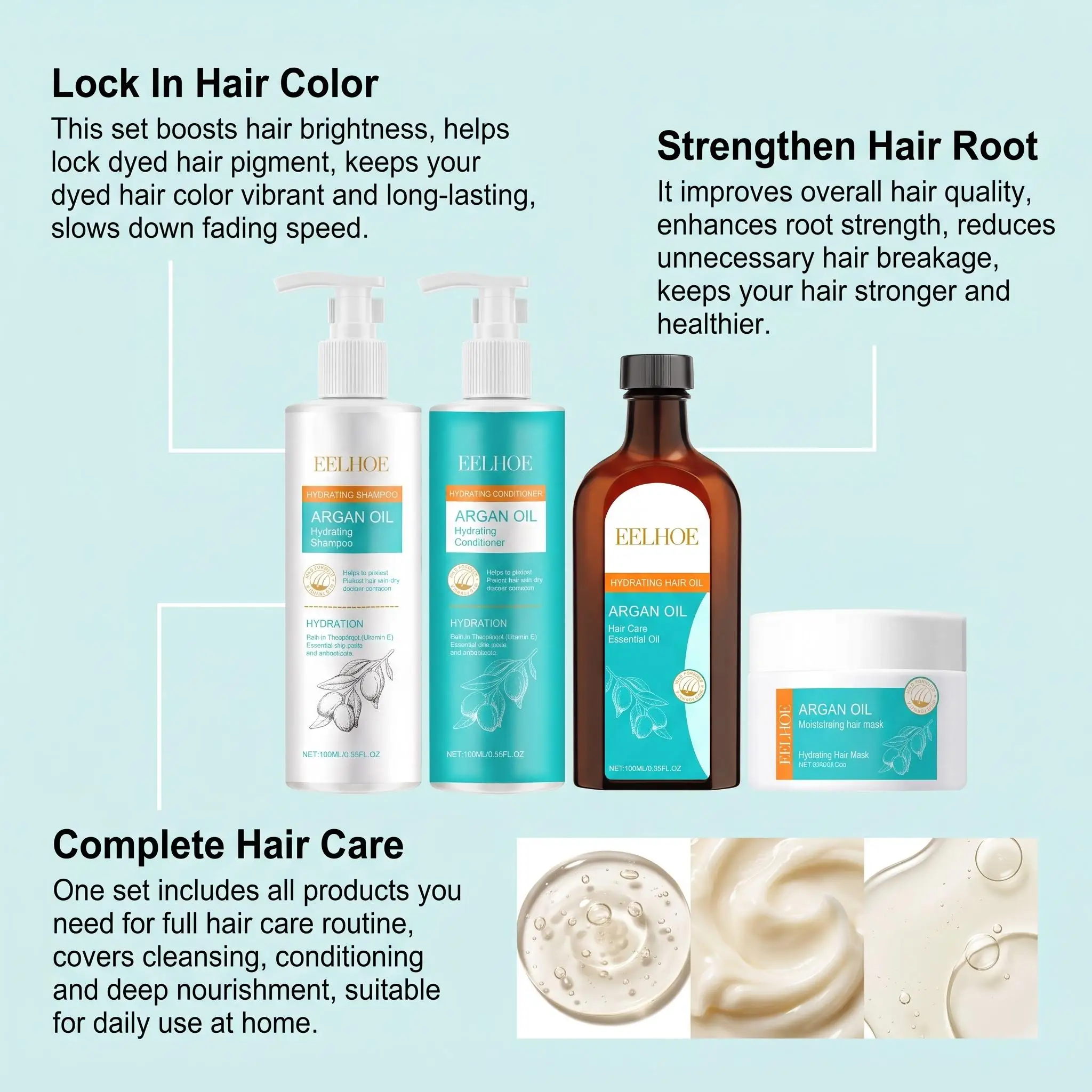 Moroccan Argan Oil Hair Care Set - Image 6