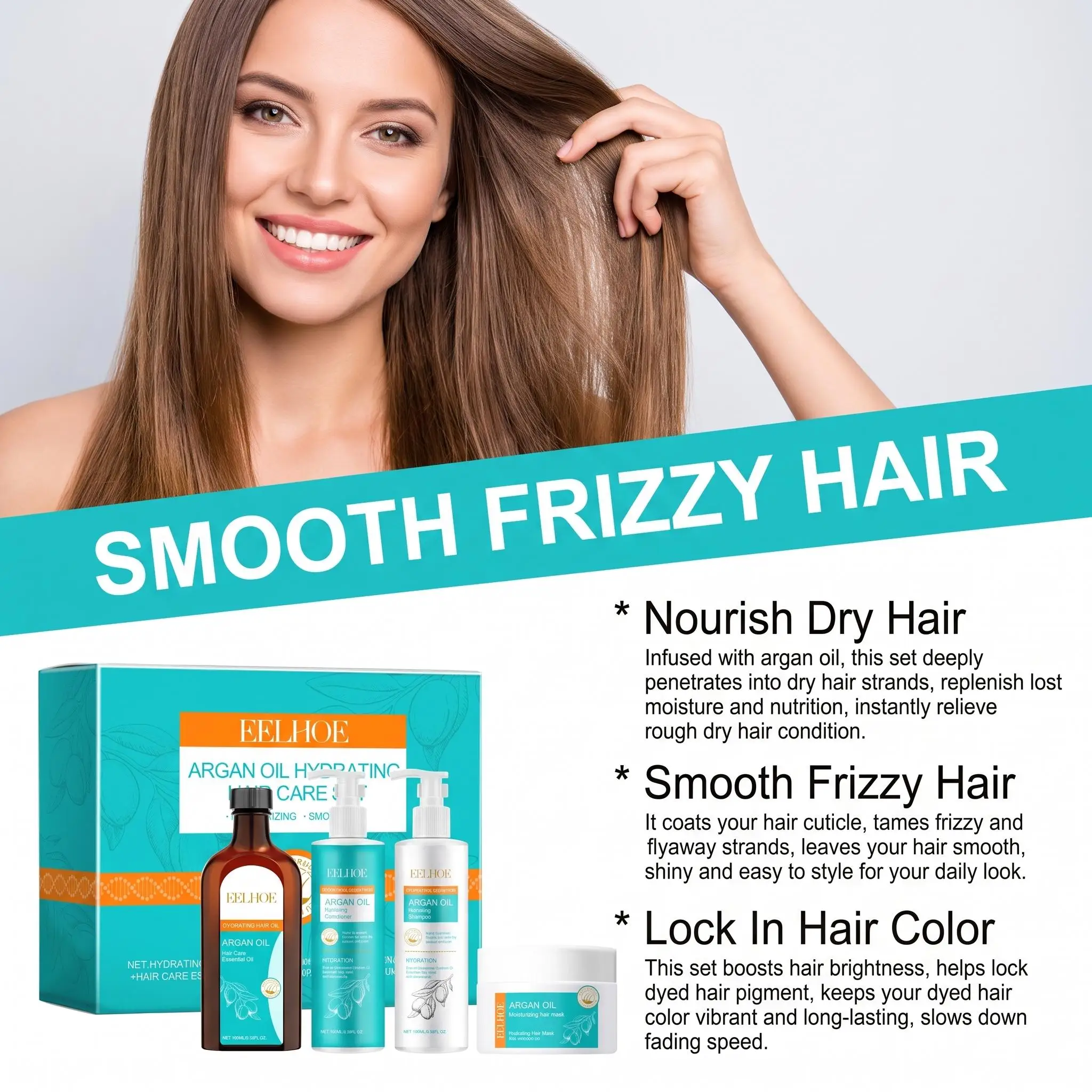Moroccan Argan Oil Hair Care Set - Image 8