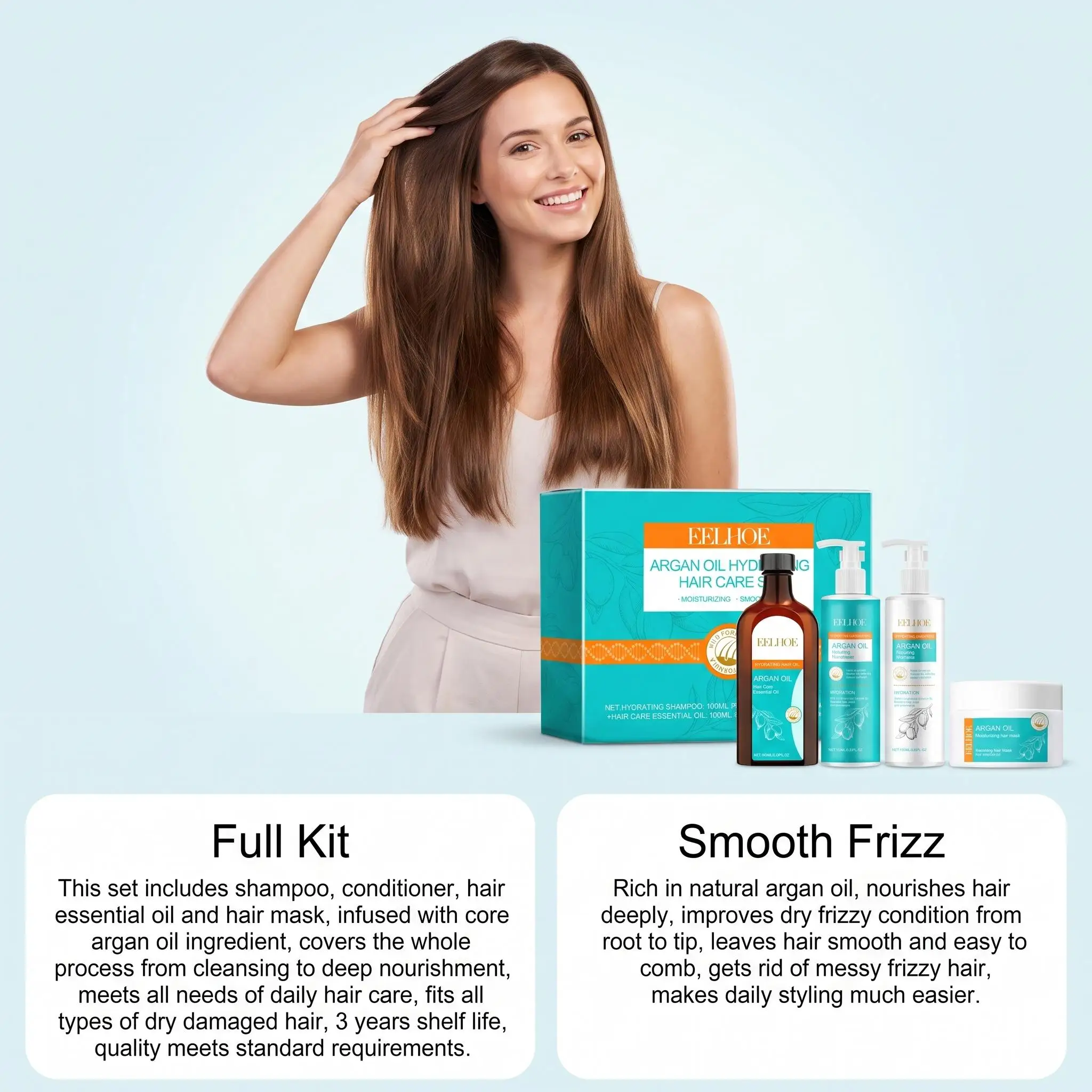 Moroccan Argan Oil Hair Care Set - Image 4