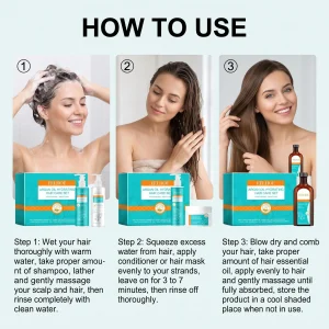Moroccan Argan Oil Hair Care Set - Thumbnail Image 9