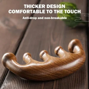 Wide Tooth Wooden Scalp Massager - Thumbnail Image 6