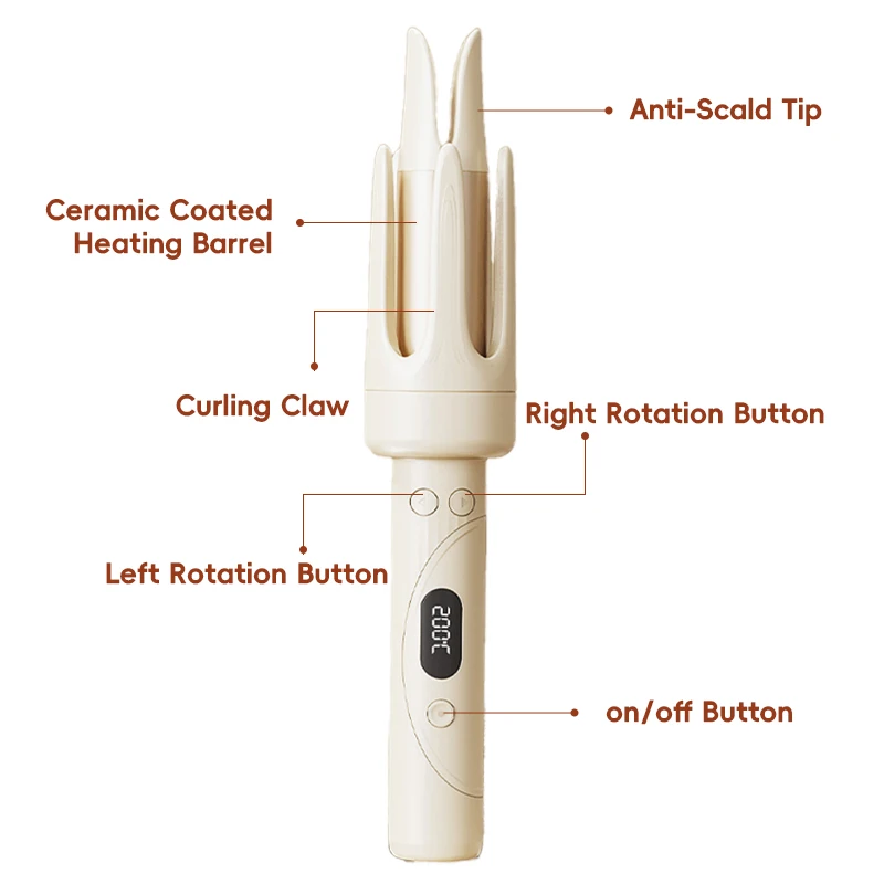 32mm Automatic Rotating Curling Iron - Image 10