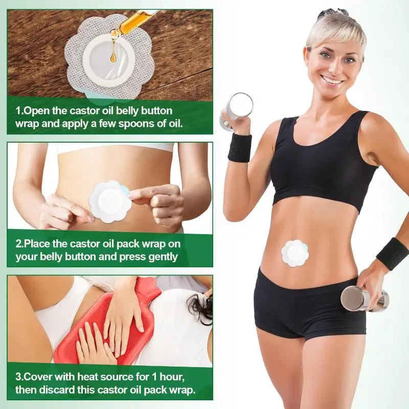 50pcs/Set Replacement Disposable Castor Oil Pack - Image 3