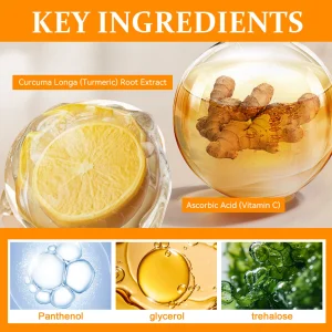 Amococo 2 Pcs Turmeric Vitamin C Body Scrub Shower Gel 500ml - Thumbnail Image 7