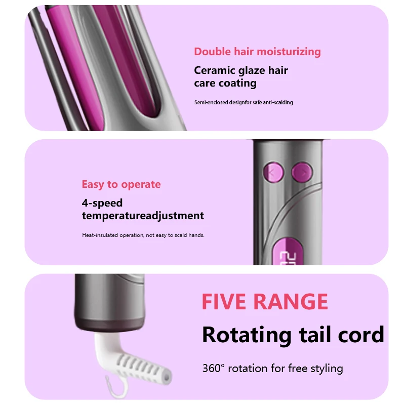 32mm Automatic Rotating Curling Iron - Image 7