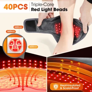 Red Light Cordless Heated Ankle Massager - Thumbnail Image 3