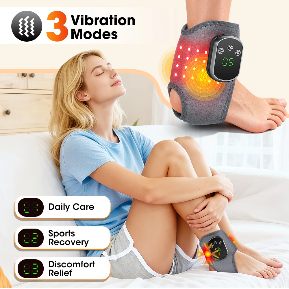 Red Light Cordless Heated Ankle Massager - Image 4