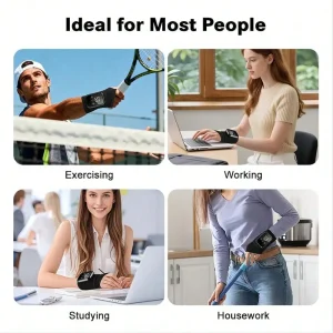 Rechargeable Wrist Heating Pad With Massage 3 Temperature & 3 Vibration Levels Adjustable, For Wrist & Ankle Relaxation, Suitable For Home, Gift, Work, Travel, Left & Right Hand - Thumbnail Image 5