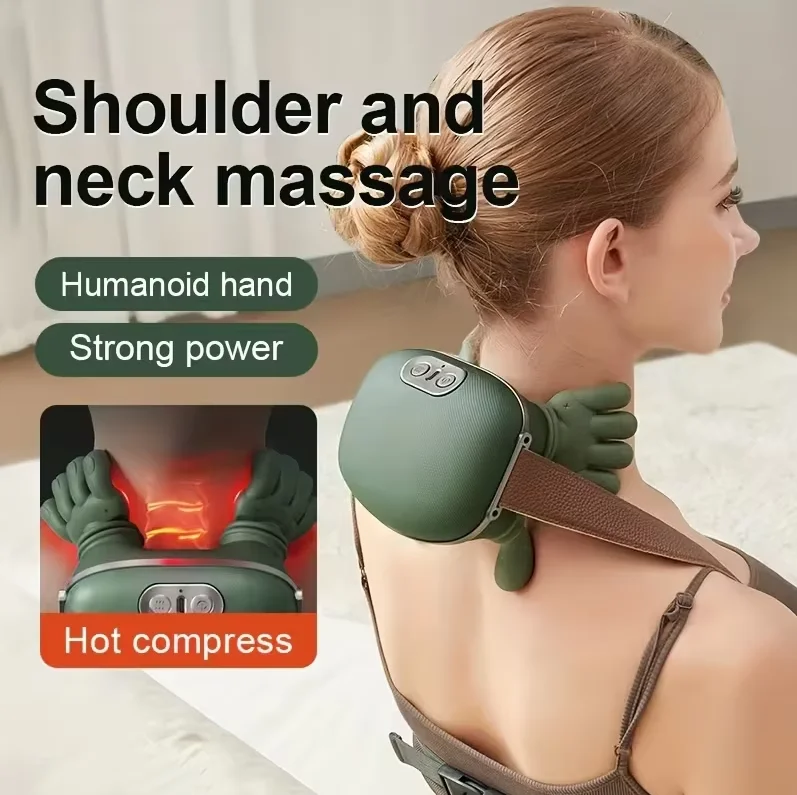 Wireless Bionic Heated Electric Neck and Shoulder Massager - Image 1